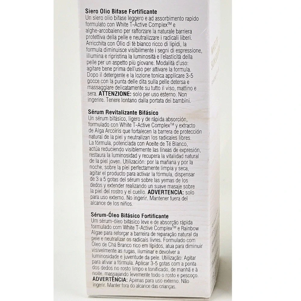 Elizabeth Arden White Tea Skin Solutions Fortifying Bi-Phase Oil Serum 1oz 30ml